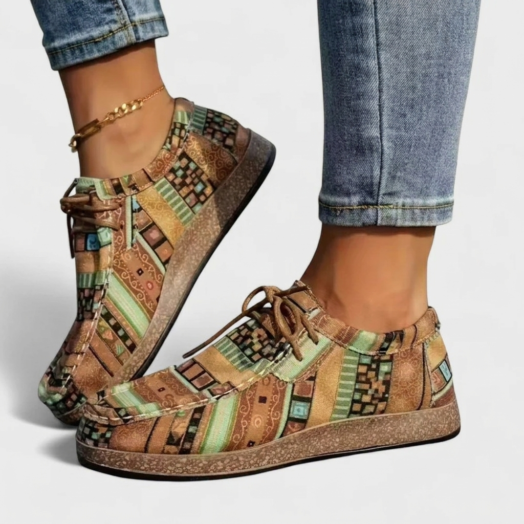 Baskets Femme Orthopédiques Colorées Chaussures Confortables de Marche