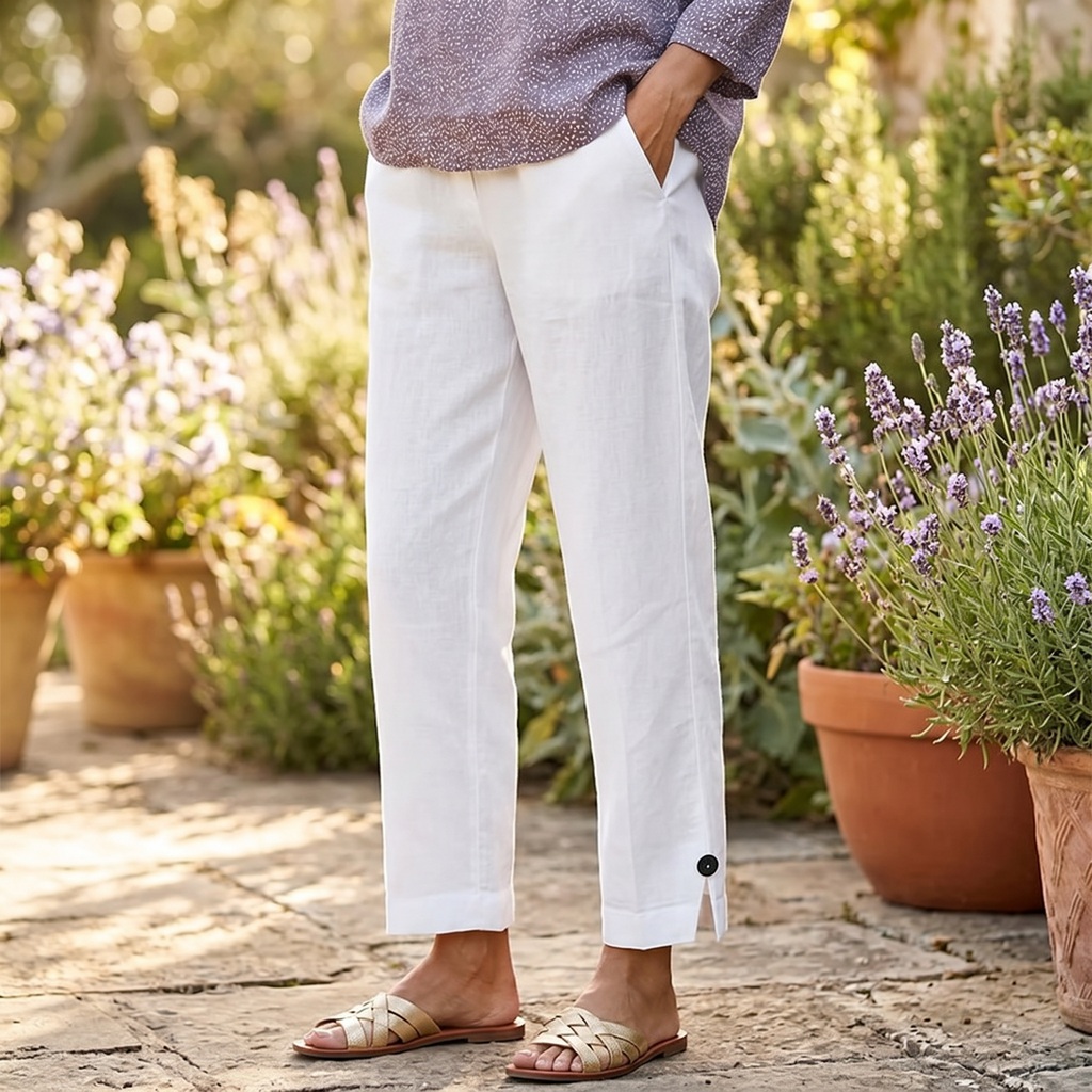 Womee – Pantalon court en stretch doux pour femmes