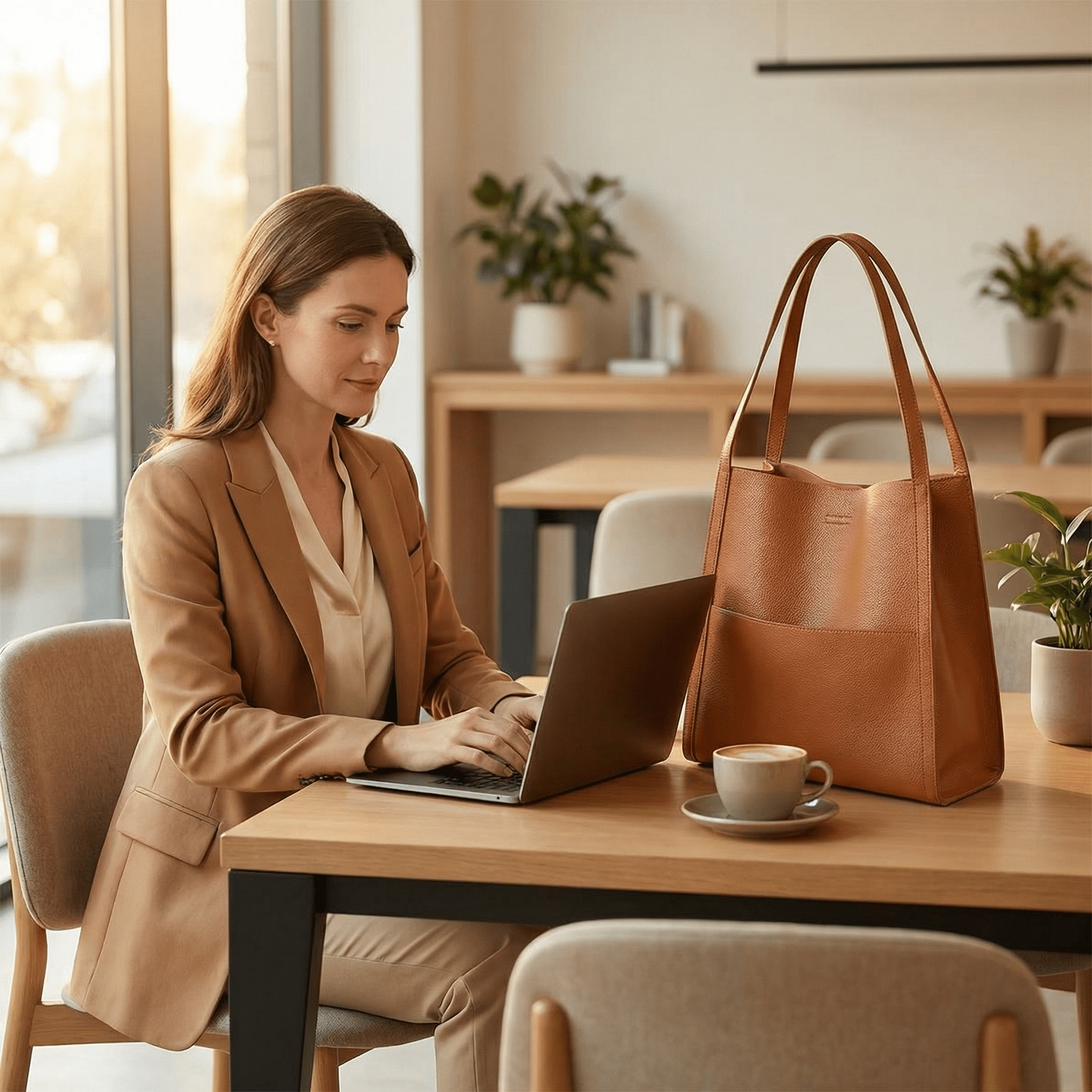 Solenne – Sac à main en cuir souple