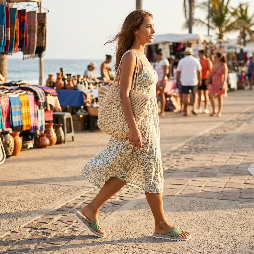 Lunara – Sandales à glissière style espadrille douces