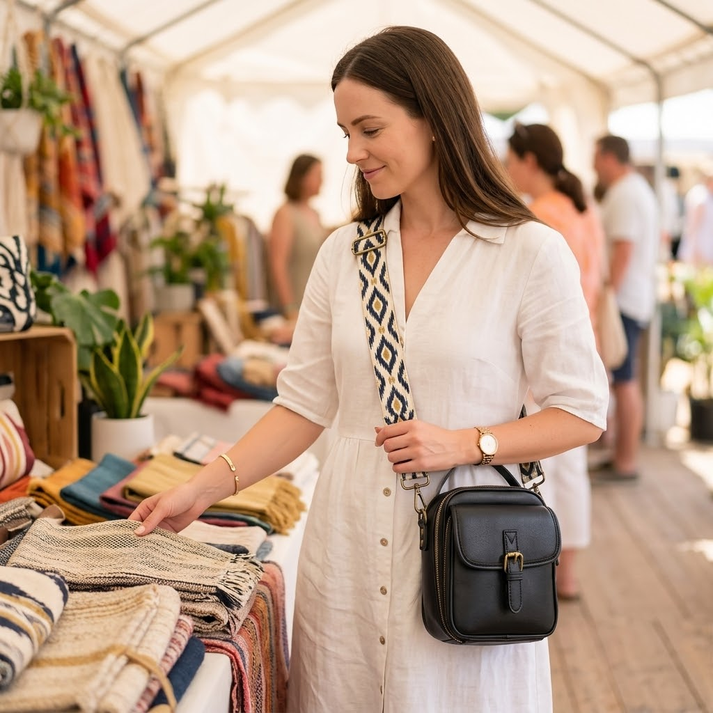 Carryn – Sac bandoulière organisé avec emplacements pour cartes