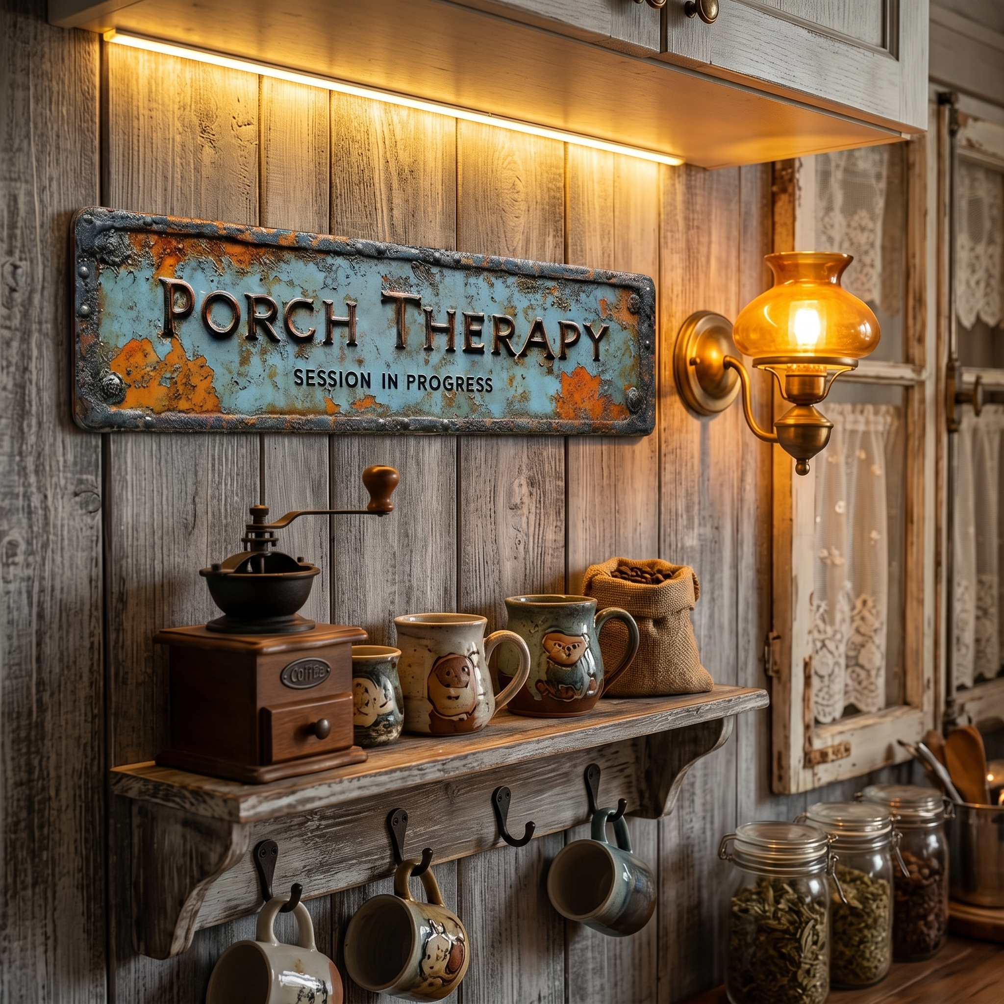 Porchly – Plaque de Thérapie de Véranda Vintage