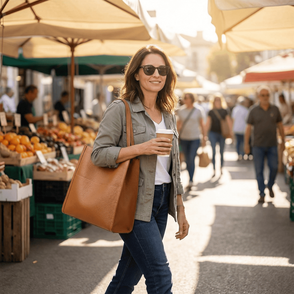 Solenne – Sac à main en cuir souple