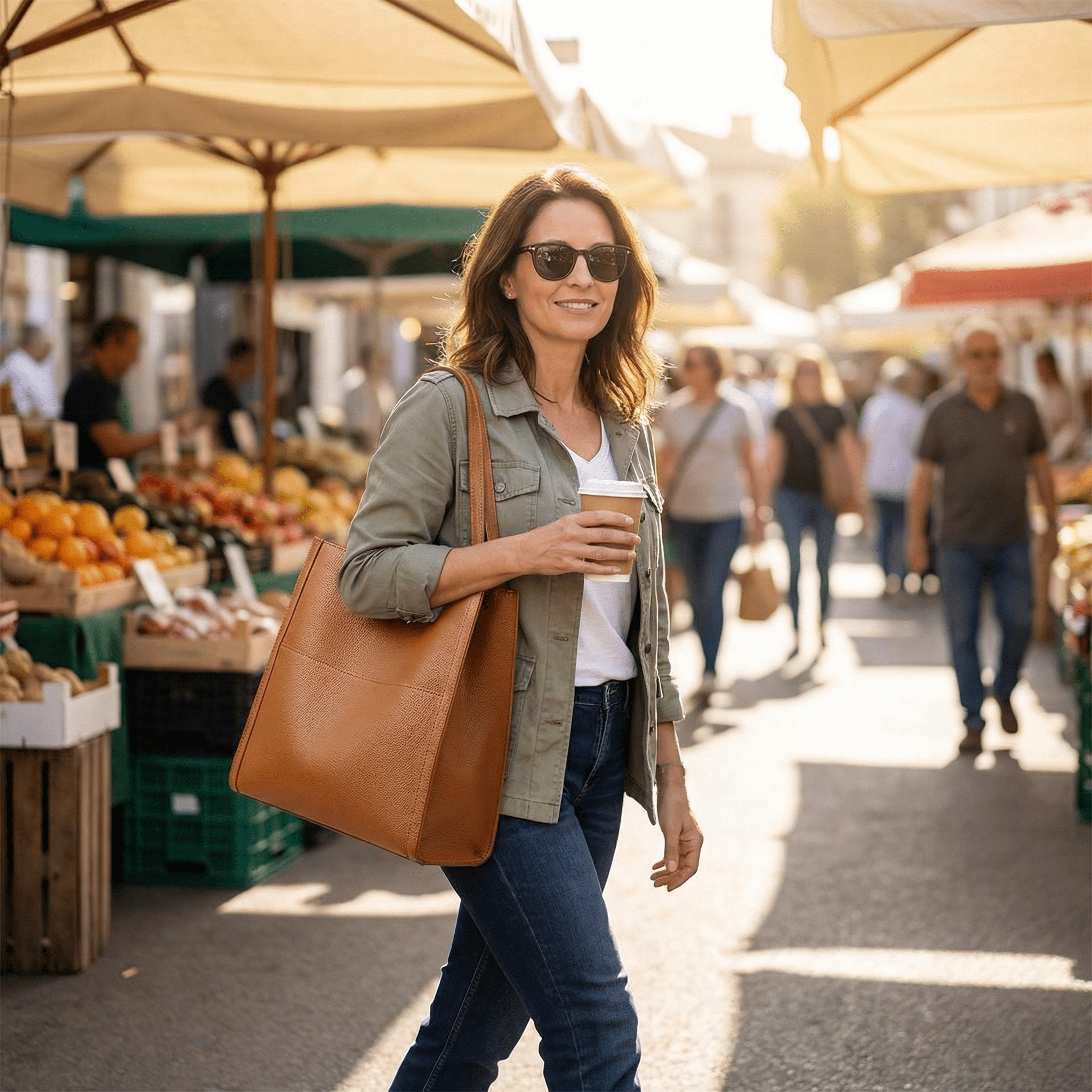 Solenne – Sac à main en cuir souple