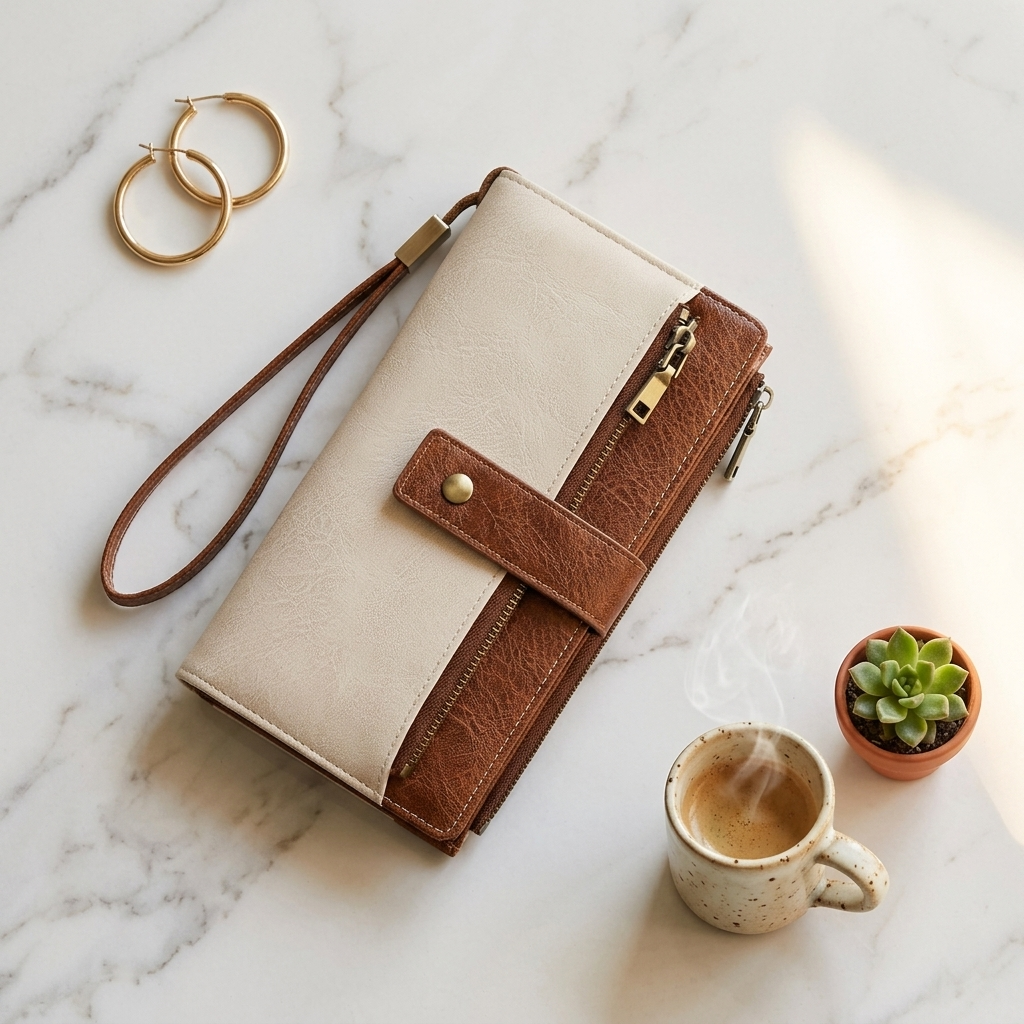 Tessara – Portefeuille Trifold Vintage RFID