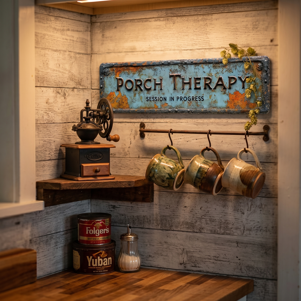 Porchly – Plaque de Thérapie de Véranda Vintage