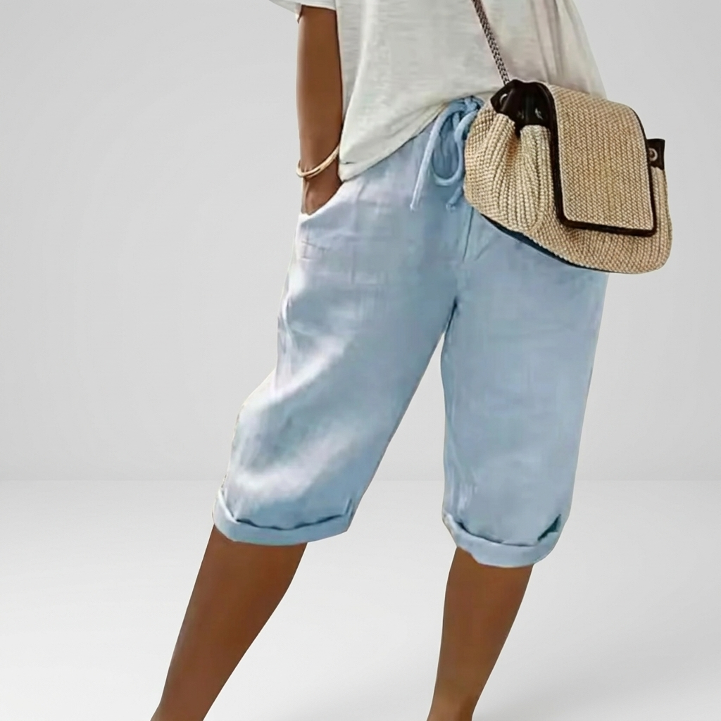 Short Femme Décontracté Taille Élastique Confort Été Quotidien