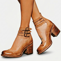 Sandales Femme Élégantes Talon Bloc Chaussures Confortables Bride Cheville