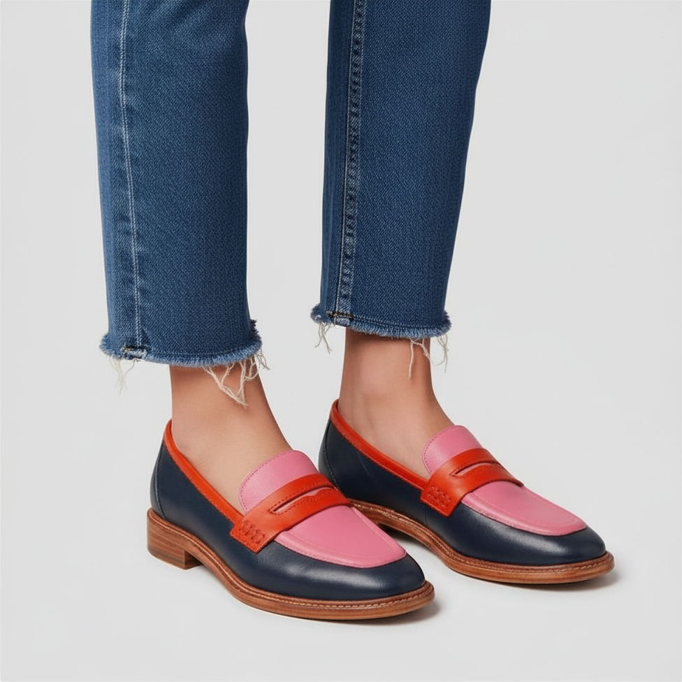 Mocassins Femme Confort Chaussures Plates Bout Rond