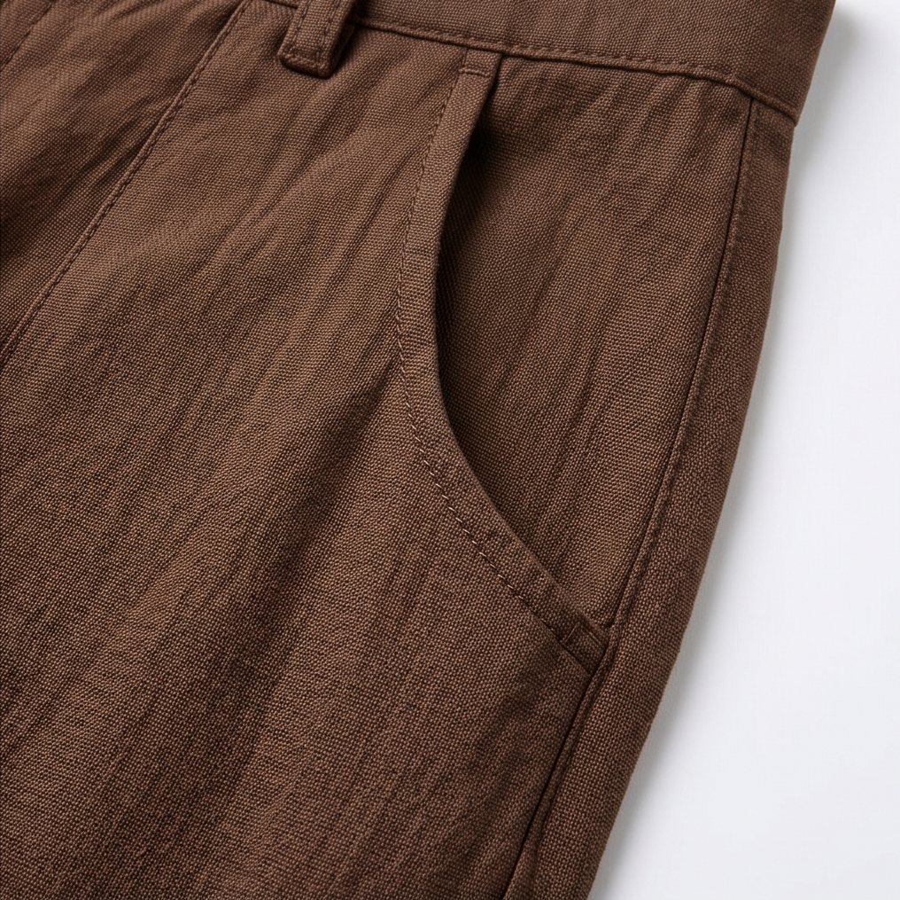 Loriva – Pantalons Palazzo à Taille Haute et Jambes Larges