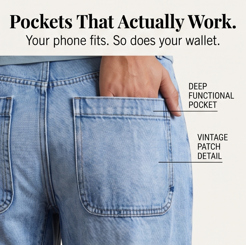 Lumière – Jeans à taille haute et coupe courte pour femmes