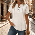 Lunavia – Haut Henley à Manches Courtes pour Femmes