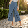 Lunavia – Pantalons larges à devant drapé
