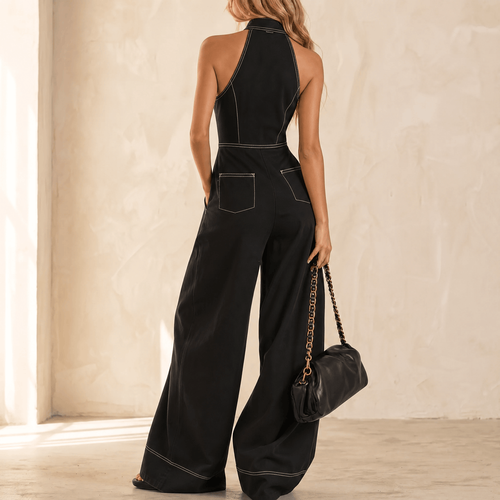 Lunelle – Combinaison Halter Sculptée pour Femmes