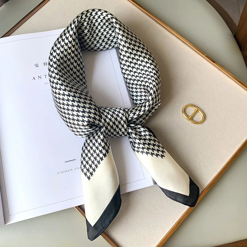 Foulard en Soie Faiha | Luxe & Élégance | Motif Rayé