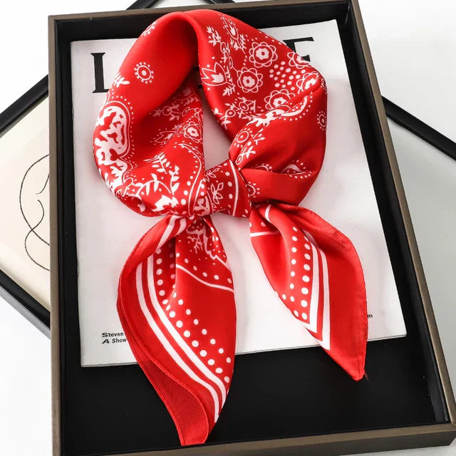 Foulard en Soie Faiha | Luxe & Élégance | Motif Rayé