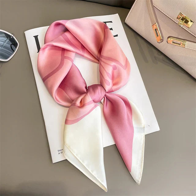 Foulard en Soie Faiha | Luxe & Élégance | Motif Rayé