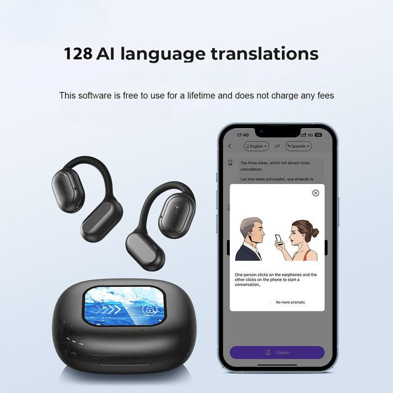 SmartSpeak AI Translator Earbuds | Traduction en Temps Réel, Communication Sans Couture