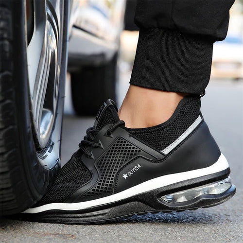 Chaussures de travail avec coque en acier | Baskets orthopédiques pour femmes