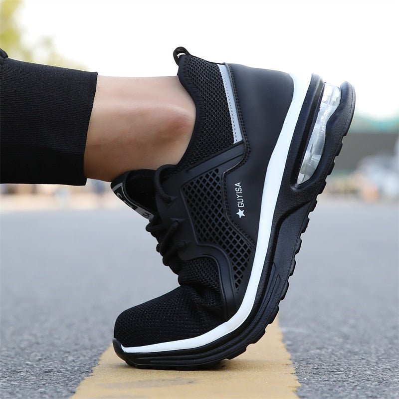 Chaussures de travail avec coque en acier | Baskets orthopédiques pour femmes