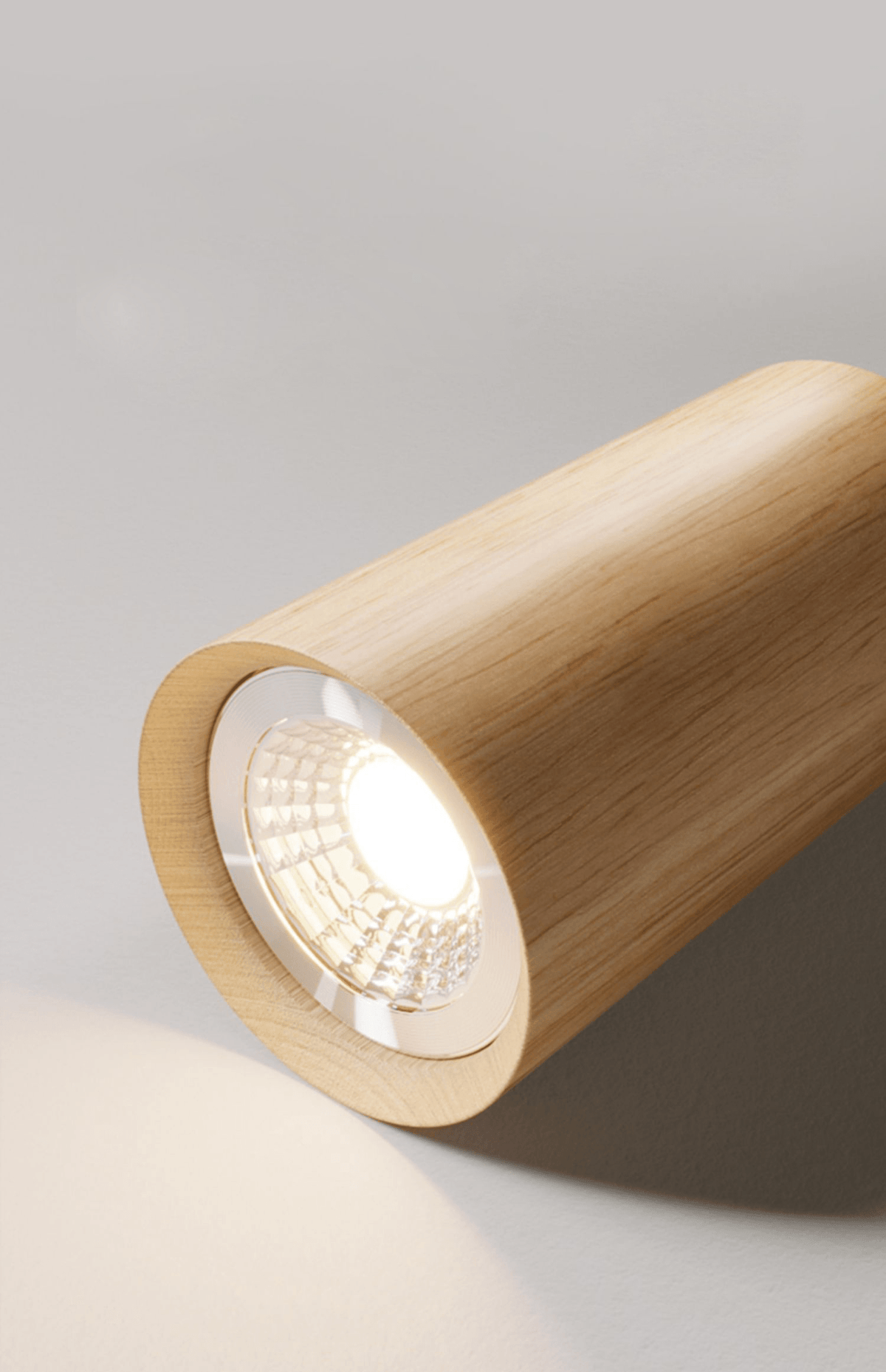 Lampe de Plafond en Bois Réglable Minimaliste en Bois Massif