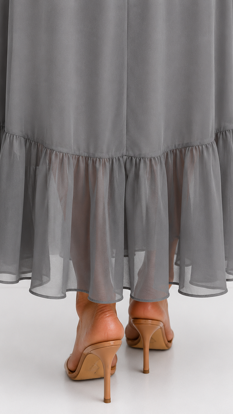 MOREAU LYON | ROBE EN CHIFFON À ENVELOPPER POUR FEMMES