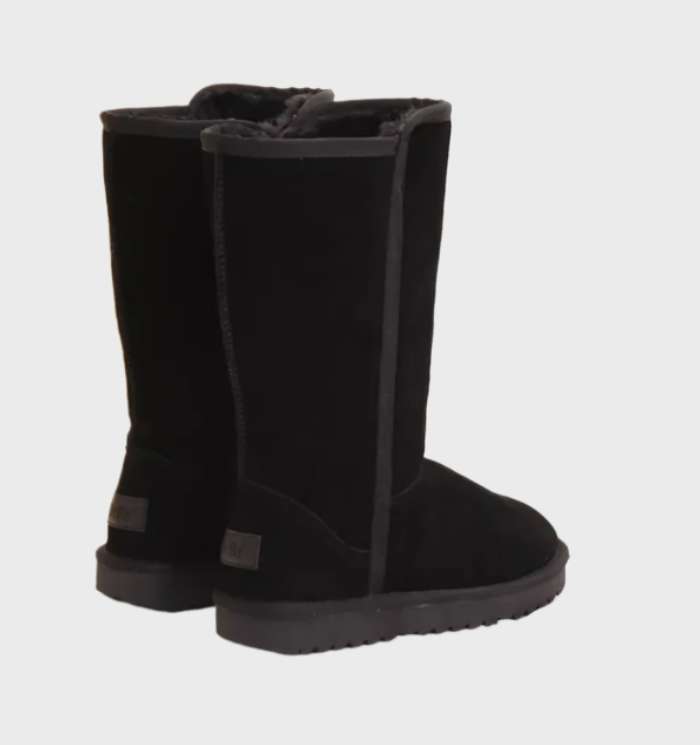 Bottes d'Hiver Imperméables Femme en Suède avec Doublure en Laine