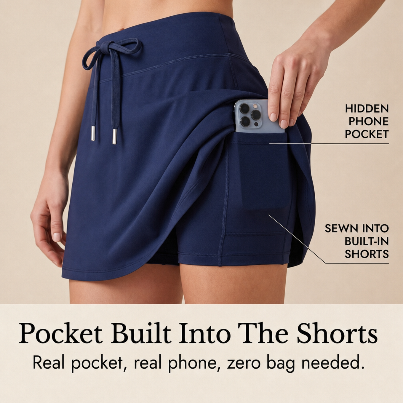 Édition Dimanche – Ensemble assorti avec shorts intégrés