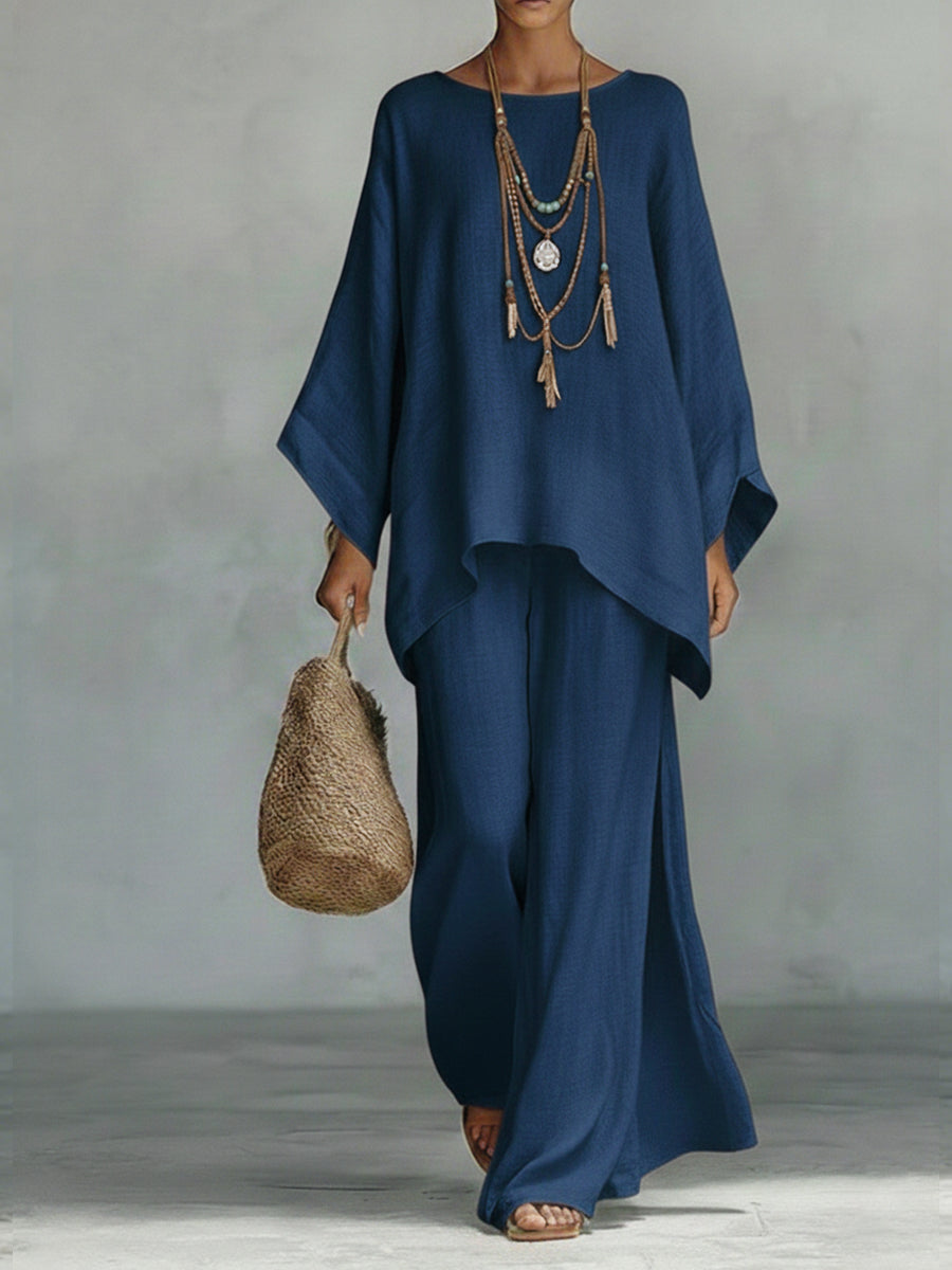 Celine™ | Ensemble élégant en lin à deux pièces