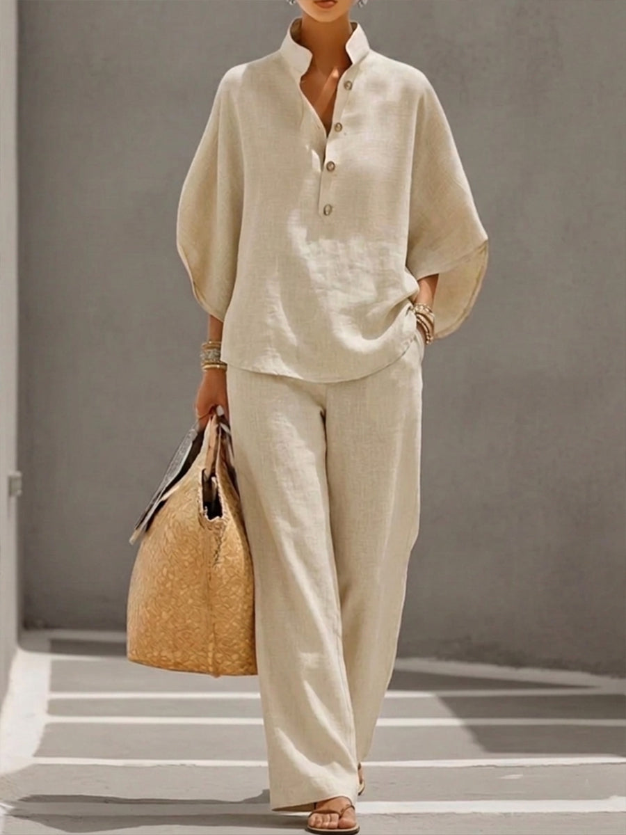 MOREAU LYON | ENSEMBLE DEUX PIÈCES EN LIN POUR FEMMES