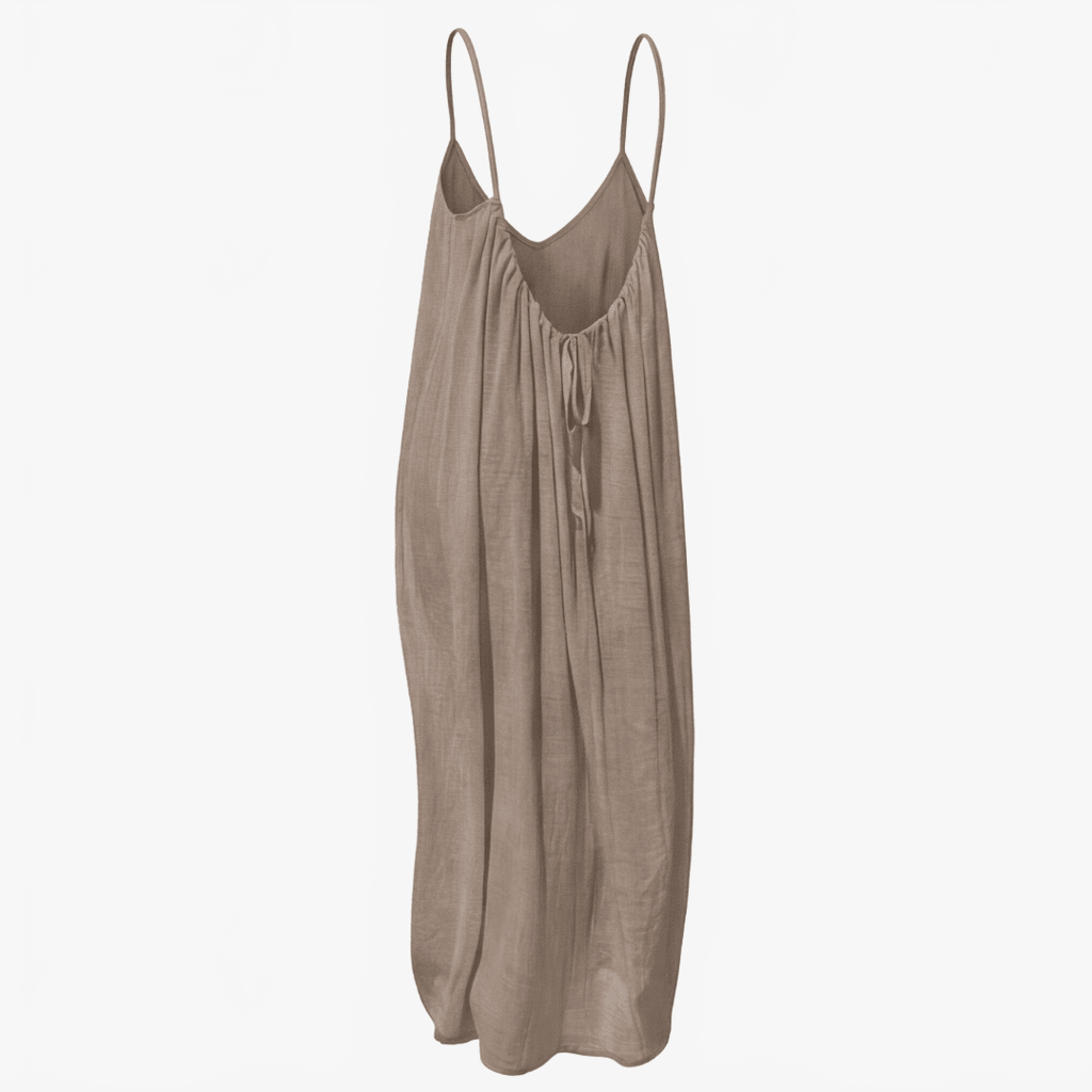 Soleia – Robe maxi d'été fluide à dos ouvert