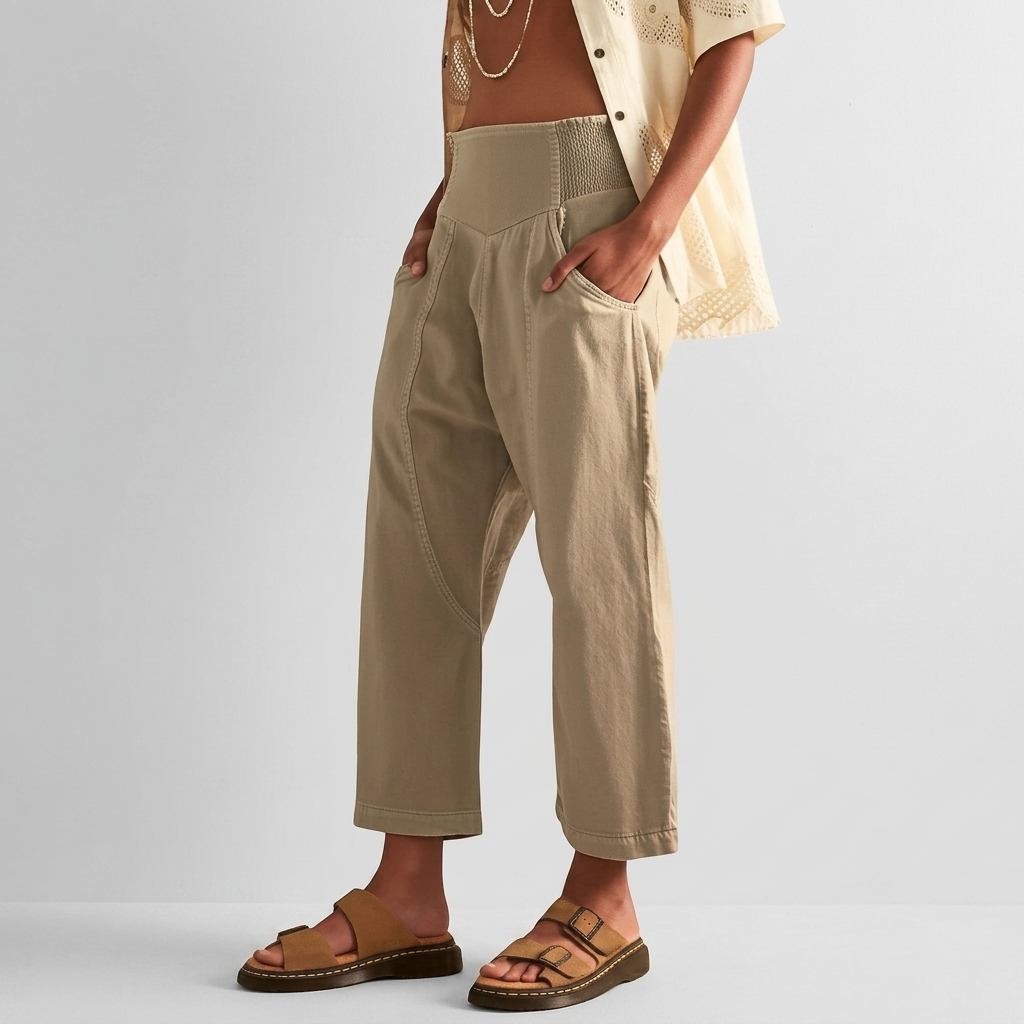 Pantalon Femme Jambe Large Coupe Décontractée Pantalon Quotidien