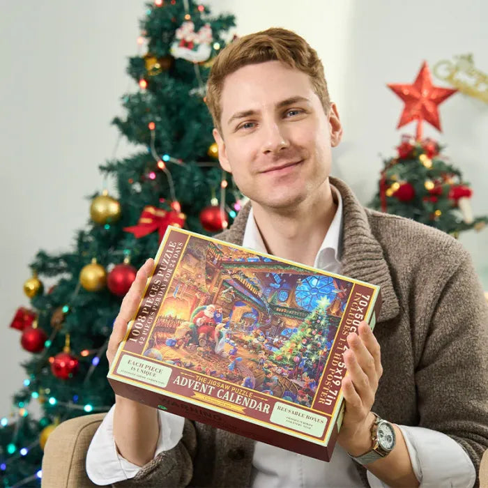 Calendrier de l'Avent FamilieJoy 2025 | Surprises comblées pour tous avec Stitch, Football, Puzzles & Cristaux