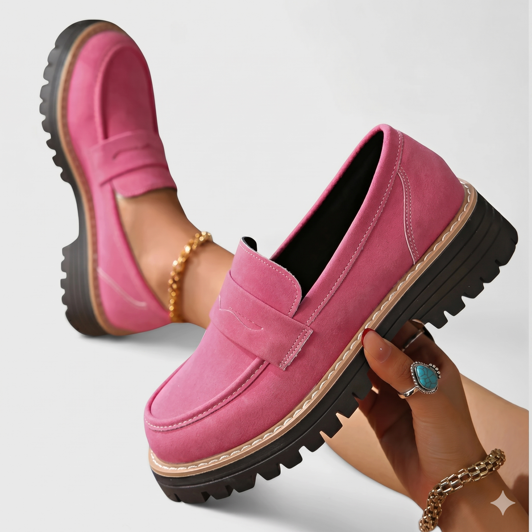 Mocassins Orthopédiques Élégants Femme Chaussures Confortables Sans Lacets