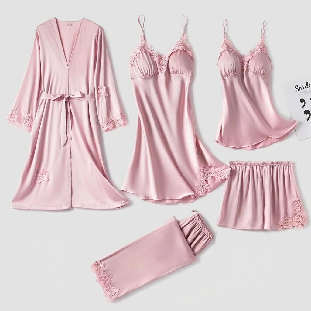 Ensemble Pyjama Femme Élégant Tenue de Nuit Douce et Confortable