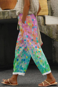 EB | Lässig Unique Pantalon à Poches Imprimé
