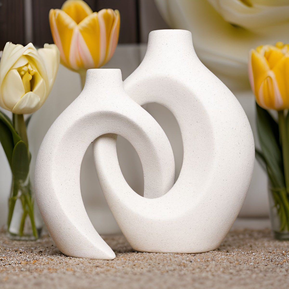 Gleora - Vase à Fleurs Tressé