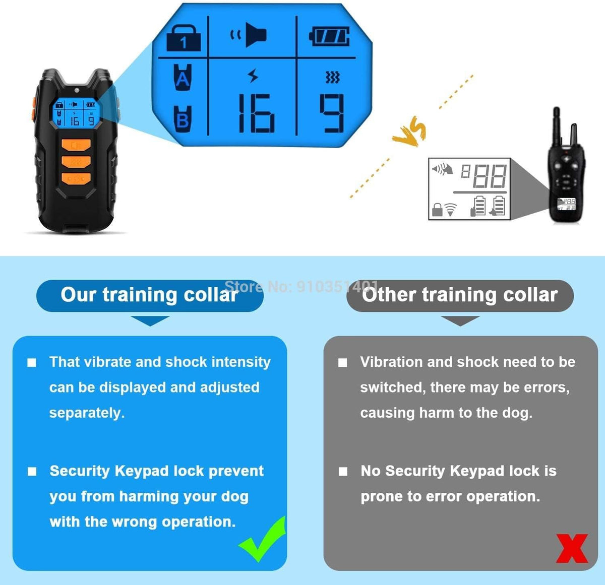 Dogreat Collier de Dressage Électronique pour Chien avec Télécommande, Étanche, Rechargeable, pour Tous les Tailles, Vibration, Aboiement, Stop Colliers
