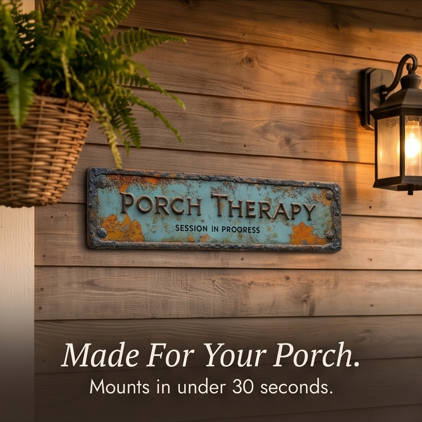 Porchly – Plaque de Thérapie de Véranda Vintage