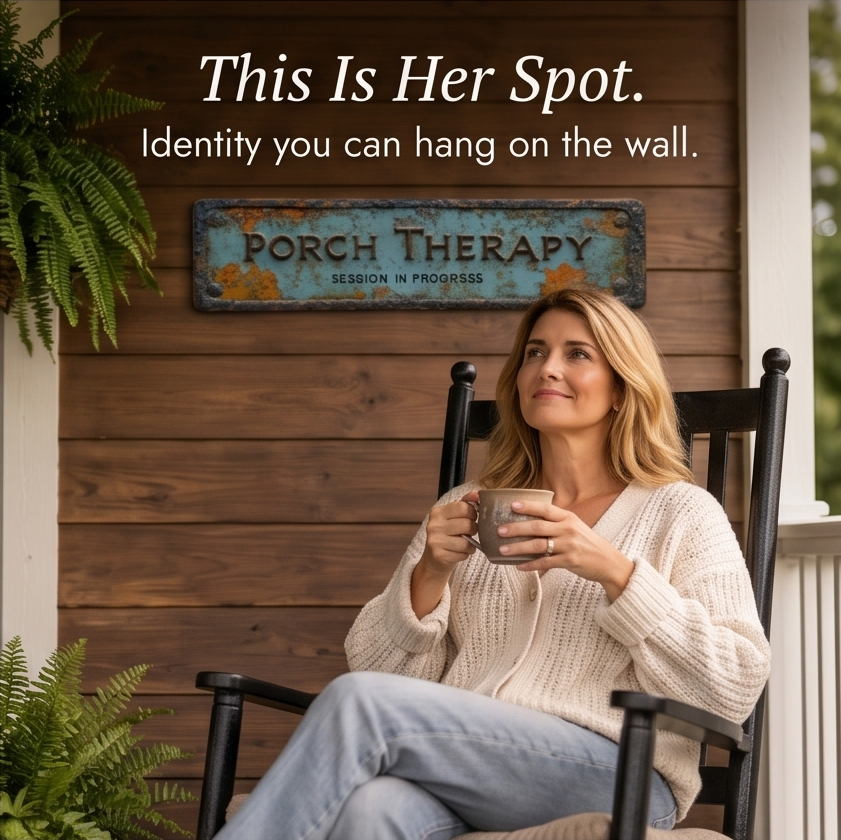 Porchly – Plaque de Thérapie de Véranda Vintage