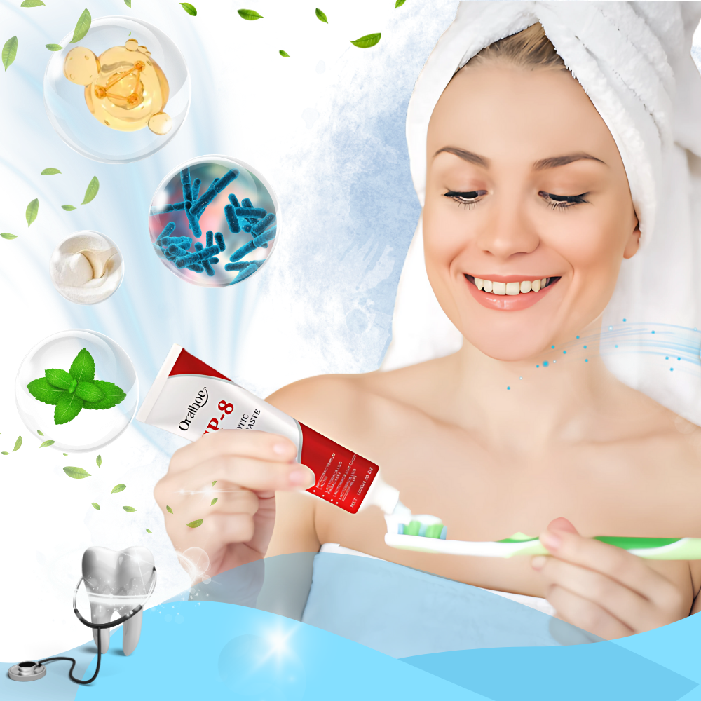 Dentifrice Probiotique Éclaircissant & Blanchissant