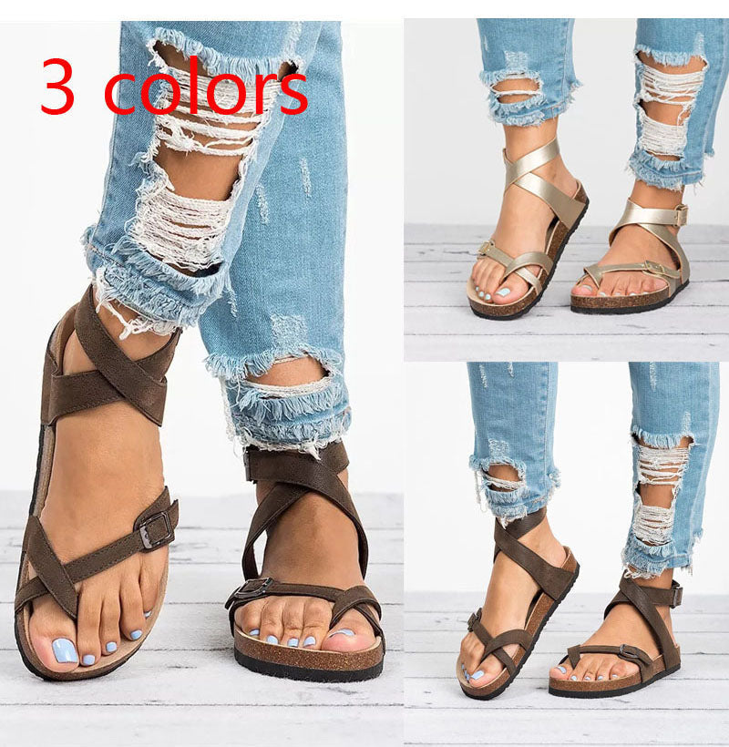Sandales en cuir