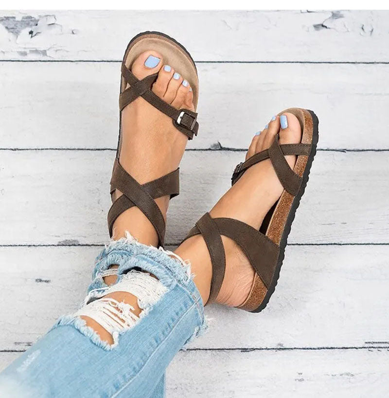 Sandales en cuir