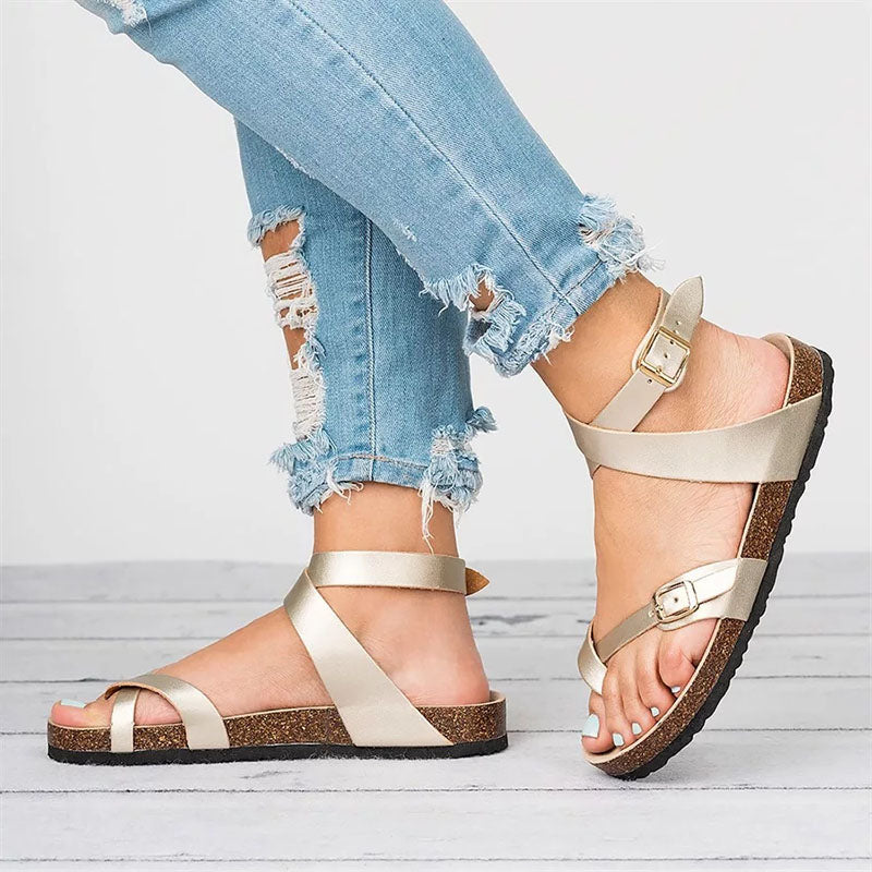 Sandales en cuir
