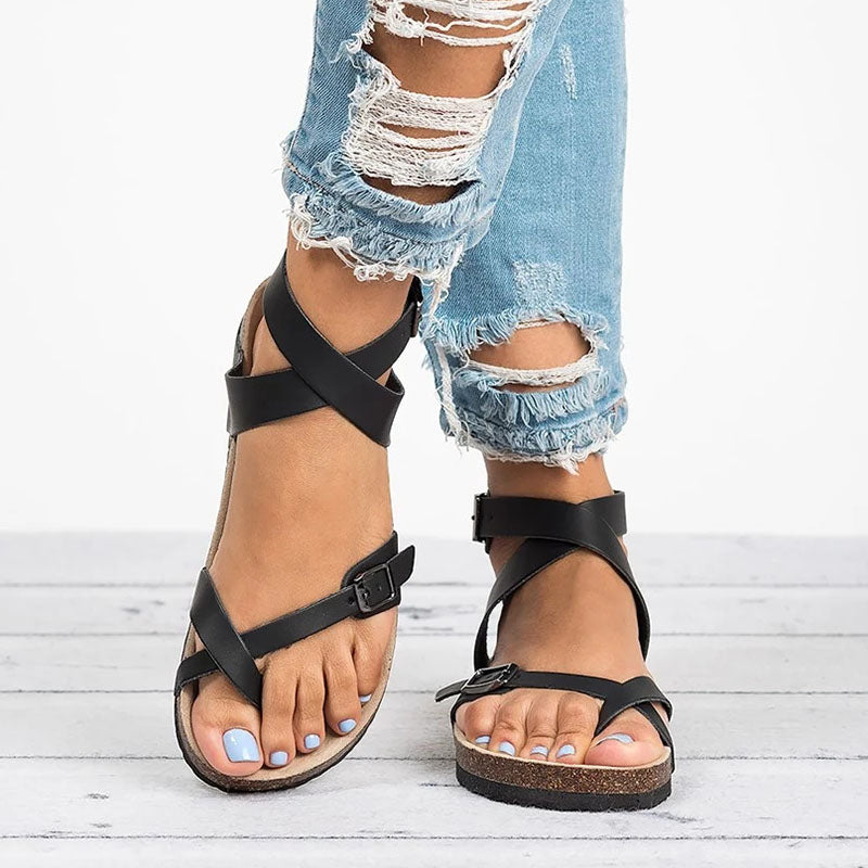 Sandales en cuir