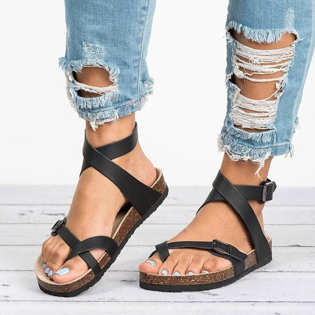 Sandales en cuir