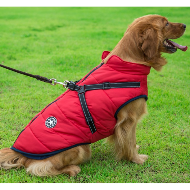 WoofGuard™ - Veste d'hiver imperméable avec harnais intégré
