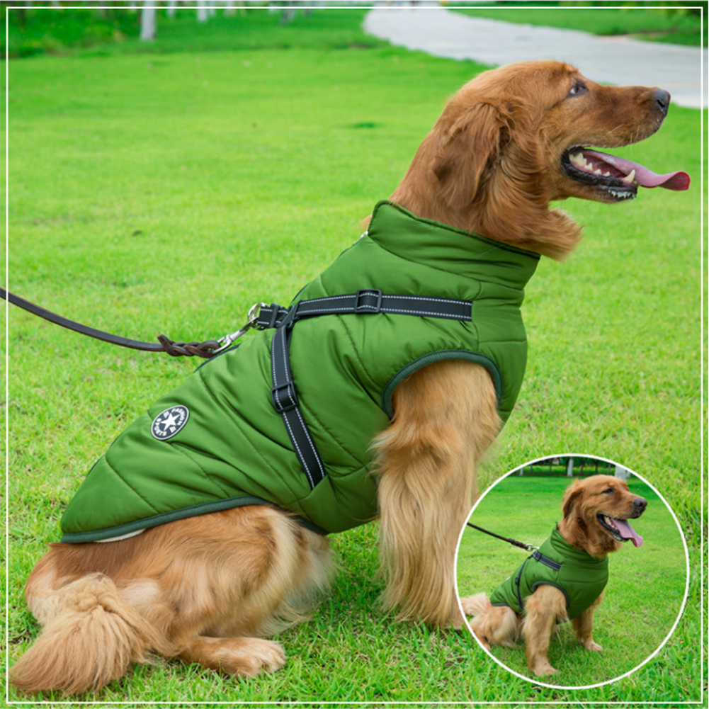 WoofGuard™ - Veste d'hiver imperméable avec harnais intégré