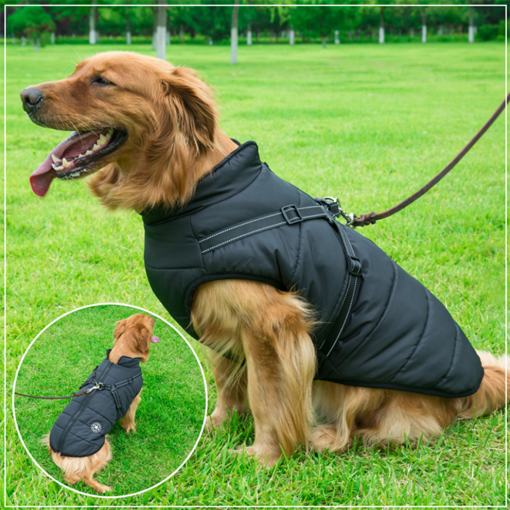WoofGuard™ - Veste d'hiver imperméable avec harnais intégré
