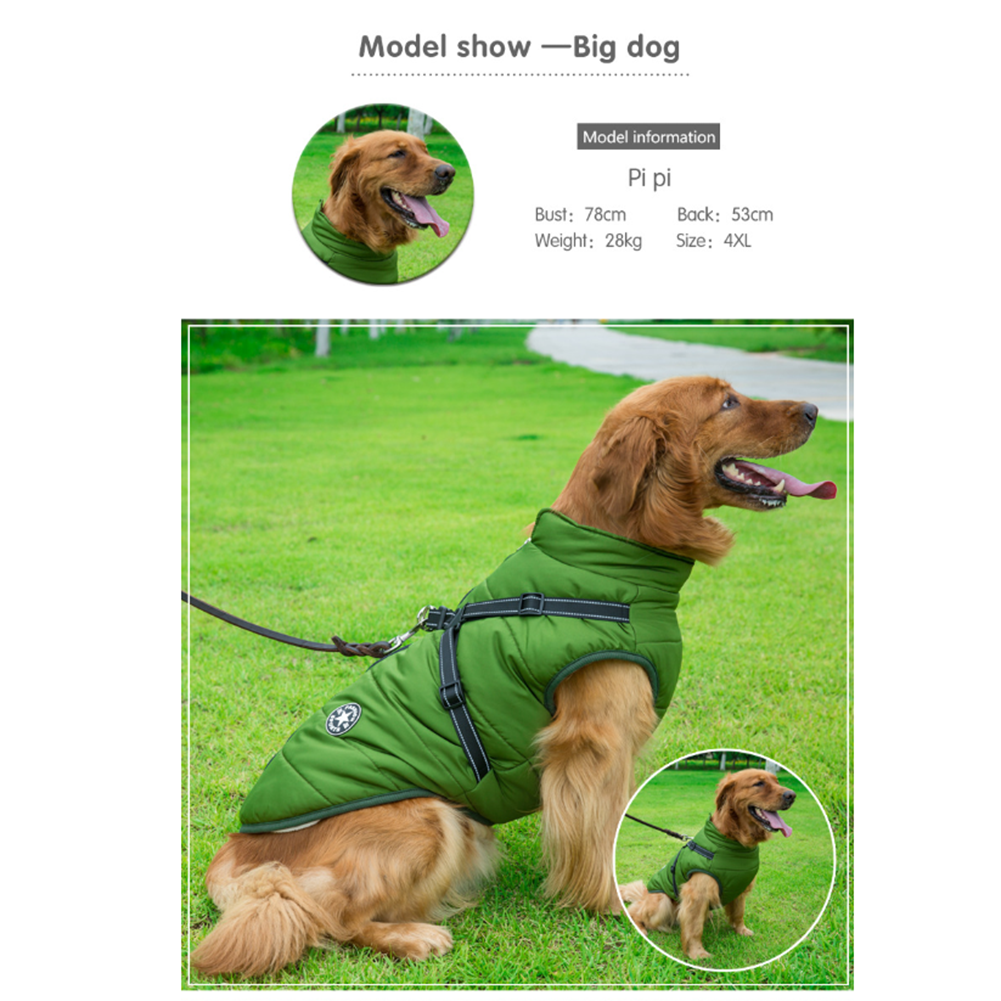 WoofGuard™ - Veste d'hiver imperméable avec harnais intégré